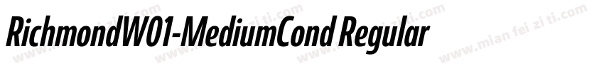 RichmondW01-MediumCond Regular字体转换